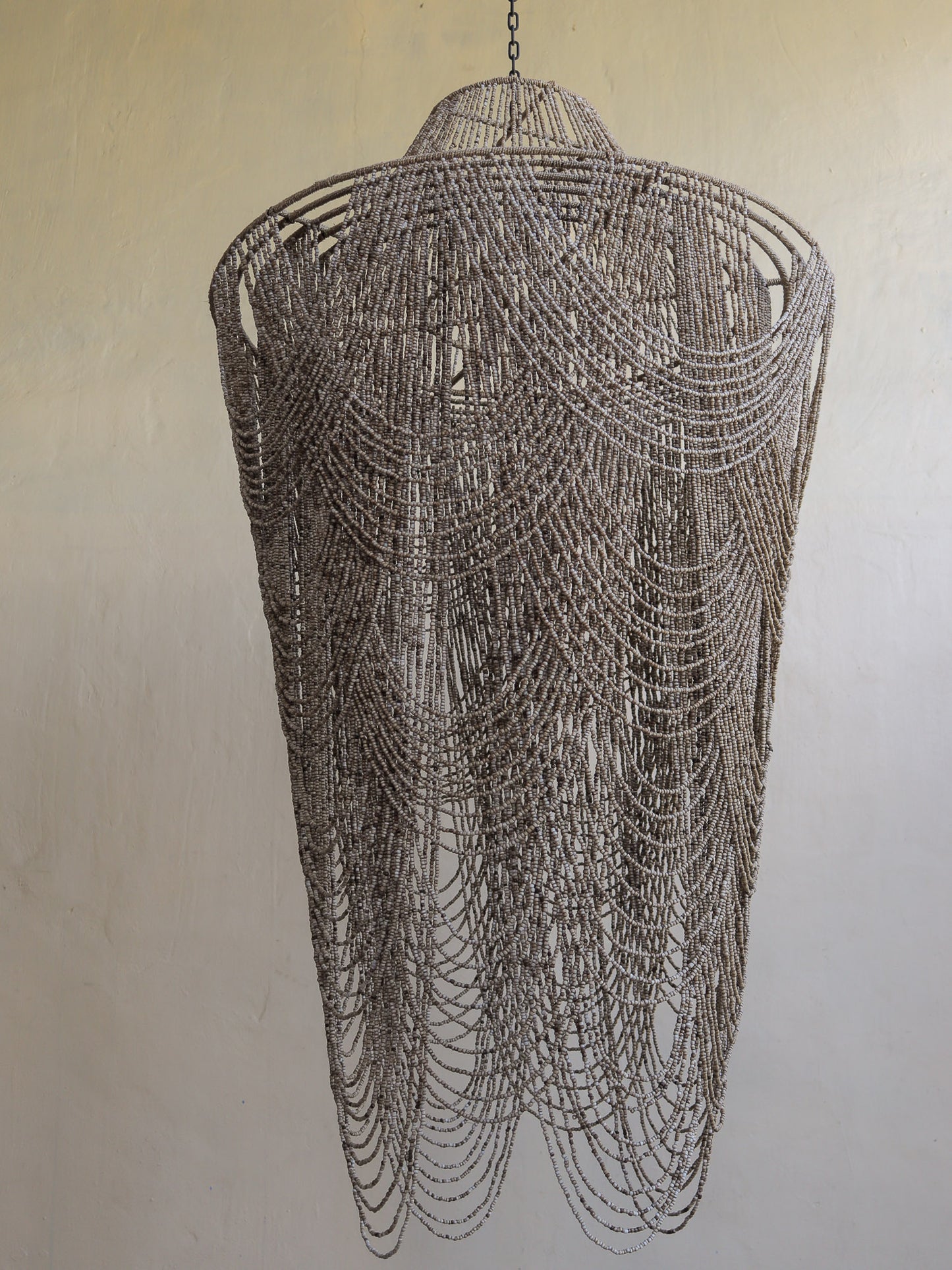 Beaded Pearl Glass Chandelier