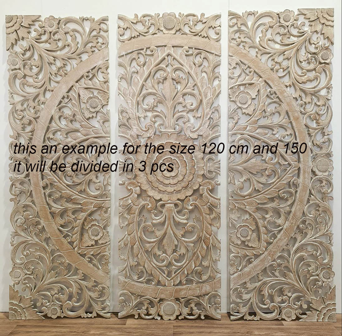 Handcarved Wall Panel Mandala Bali