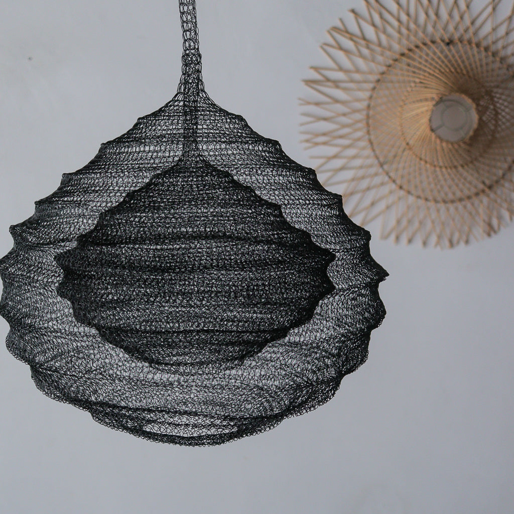 Black Wire Mesh Chandelier Lulas Design