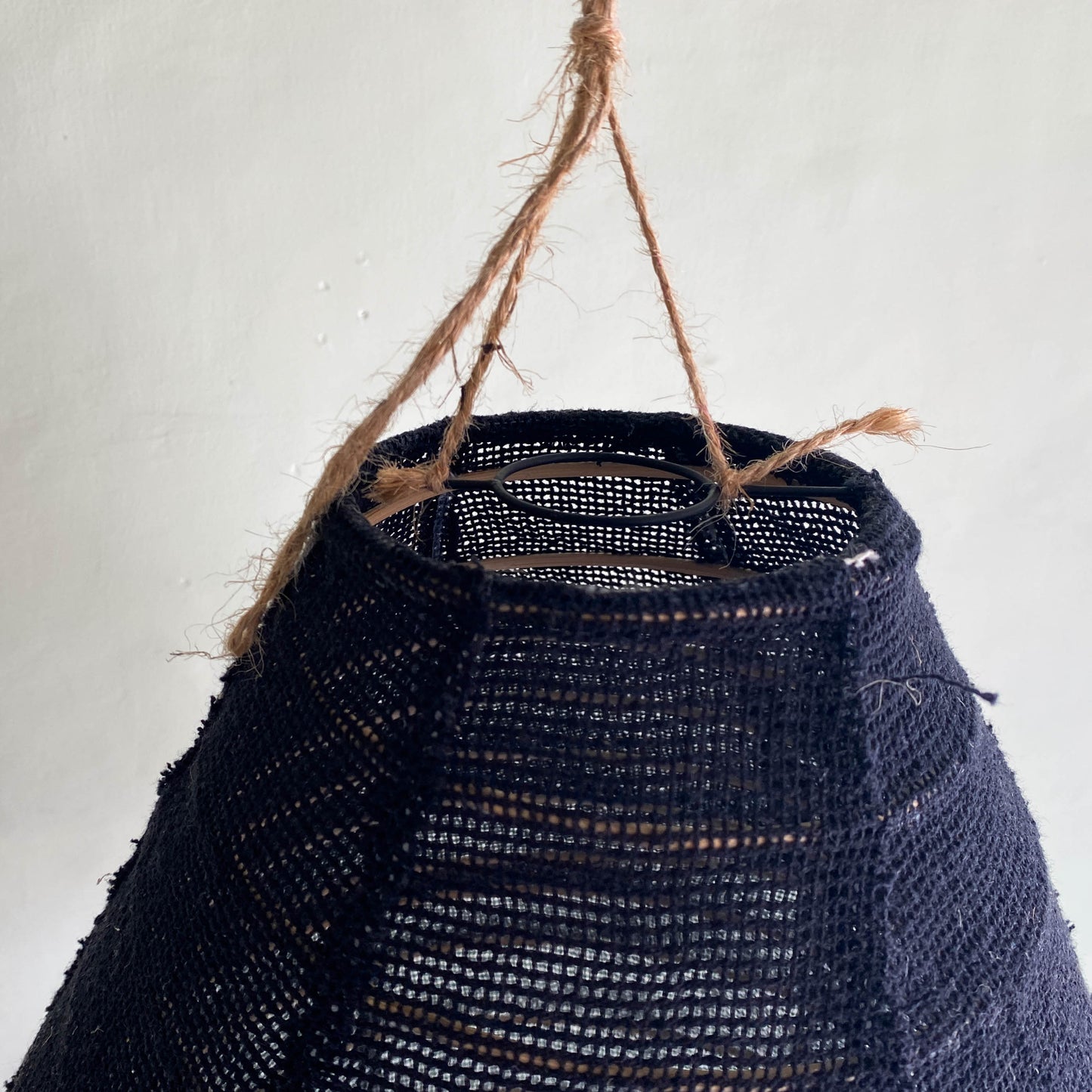 Black Linen Chandelier