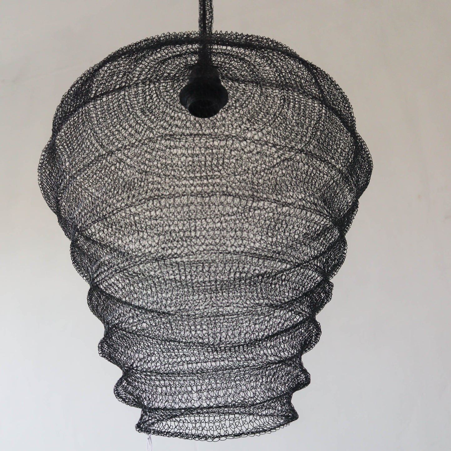 Wire Mesh Pendant Light Lantern Tiga Design Black