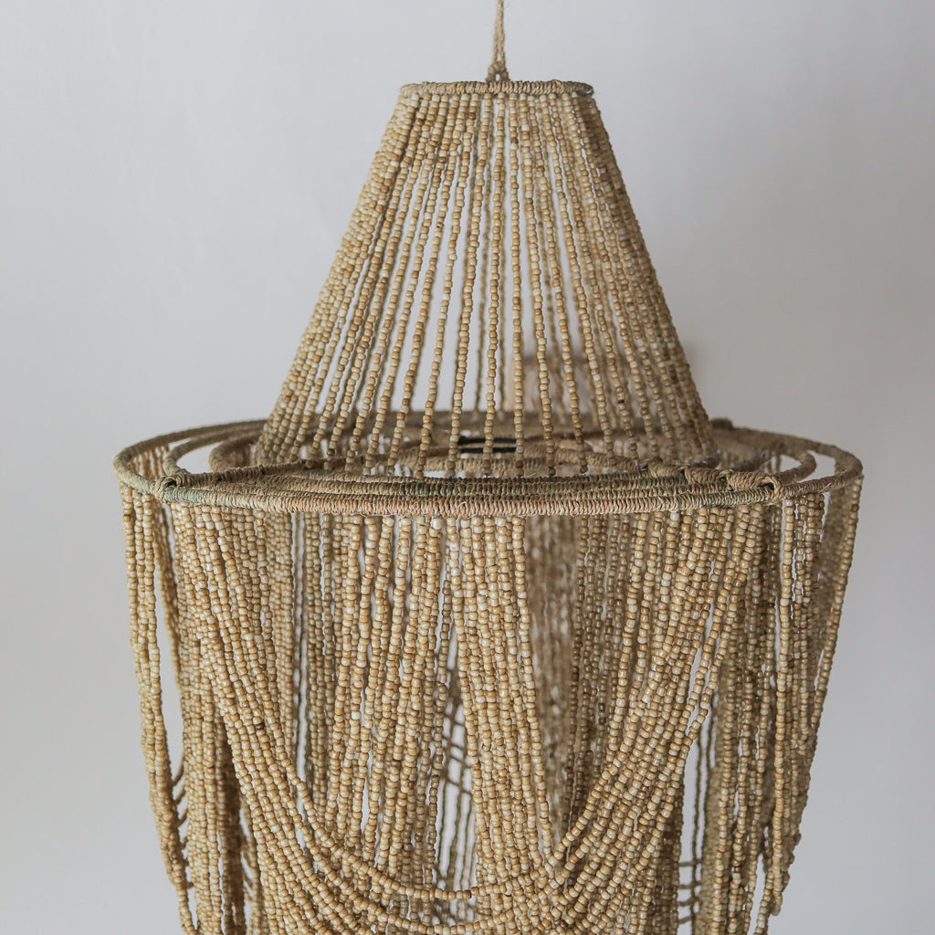 Beaded Glass Chandelier Rumba Head Design