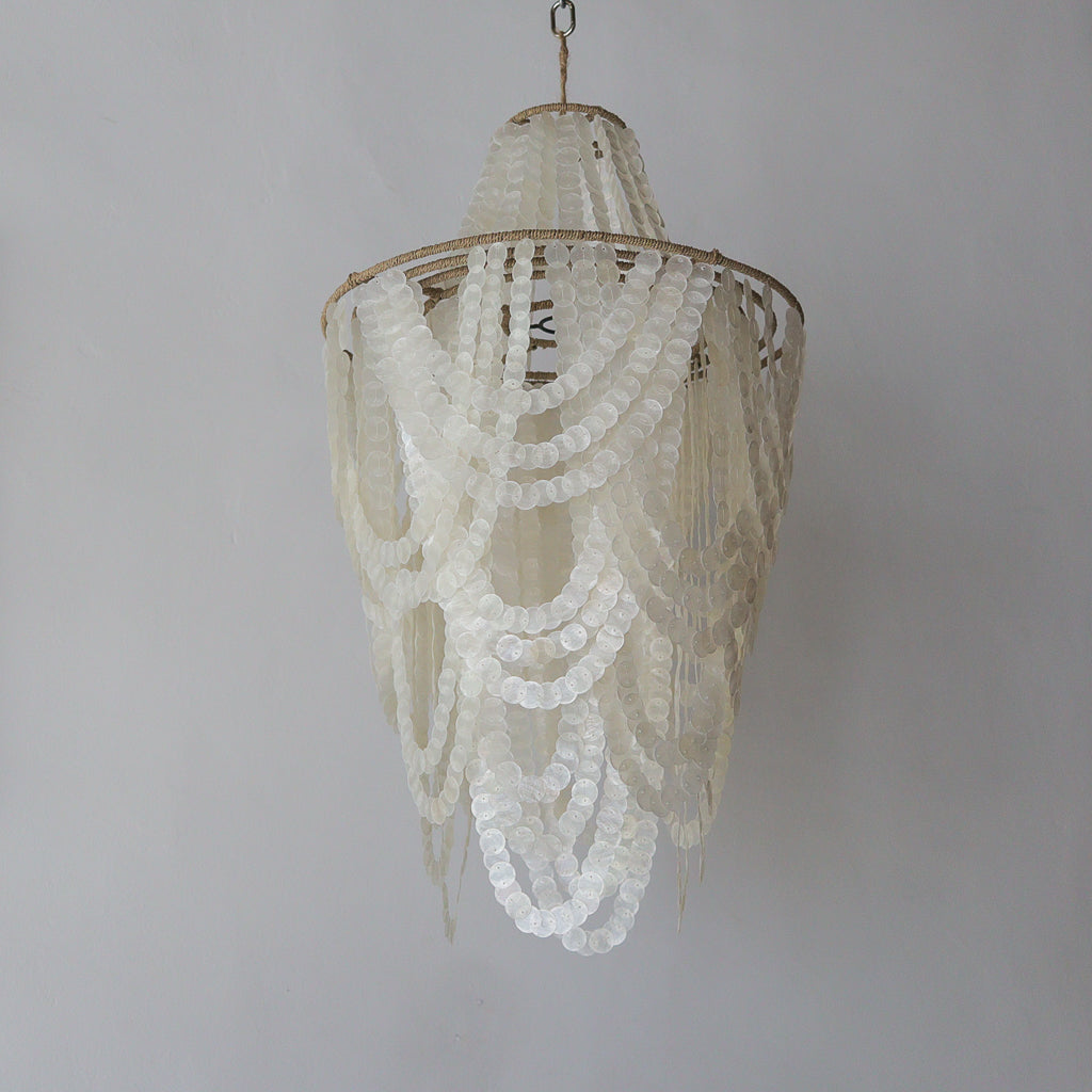 Capiz Shell Chandelier Rumba Head Design