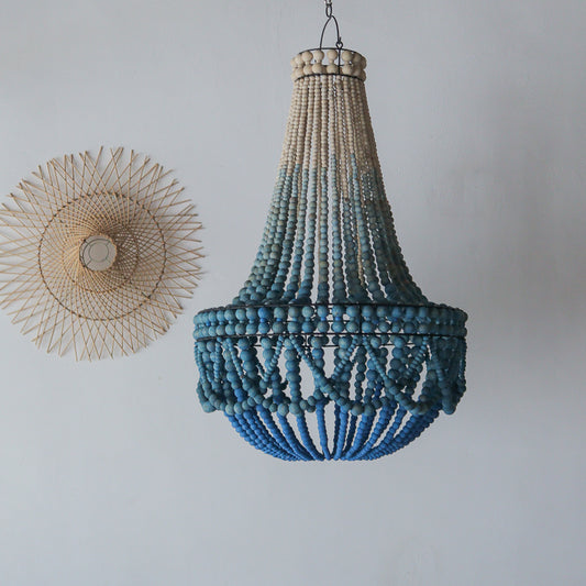 Beaded Chandelier Ombre Blue Nest Design