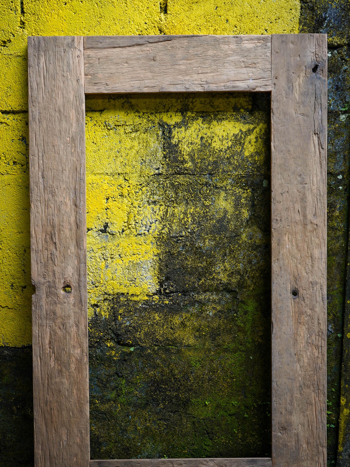 Reclaimed Teak Wood Mirror Frame