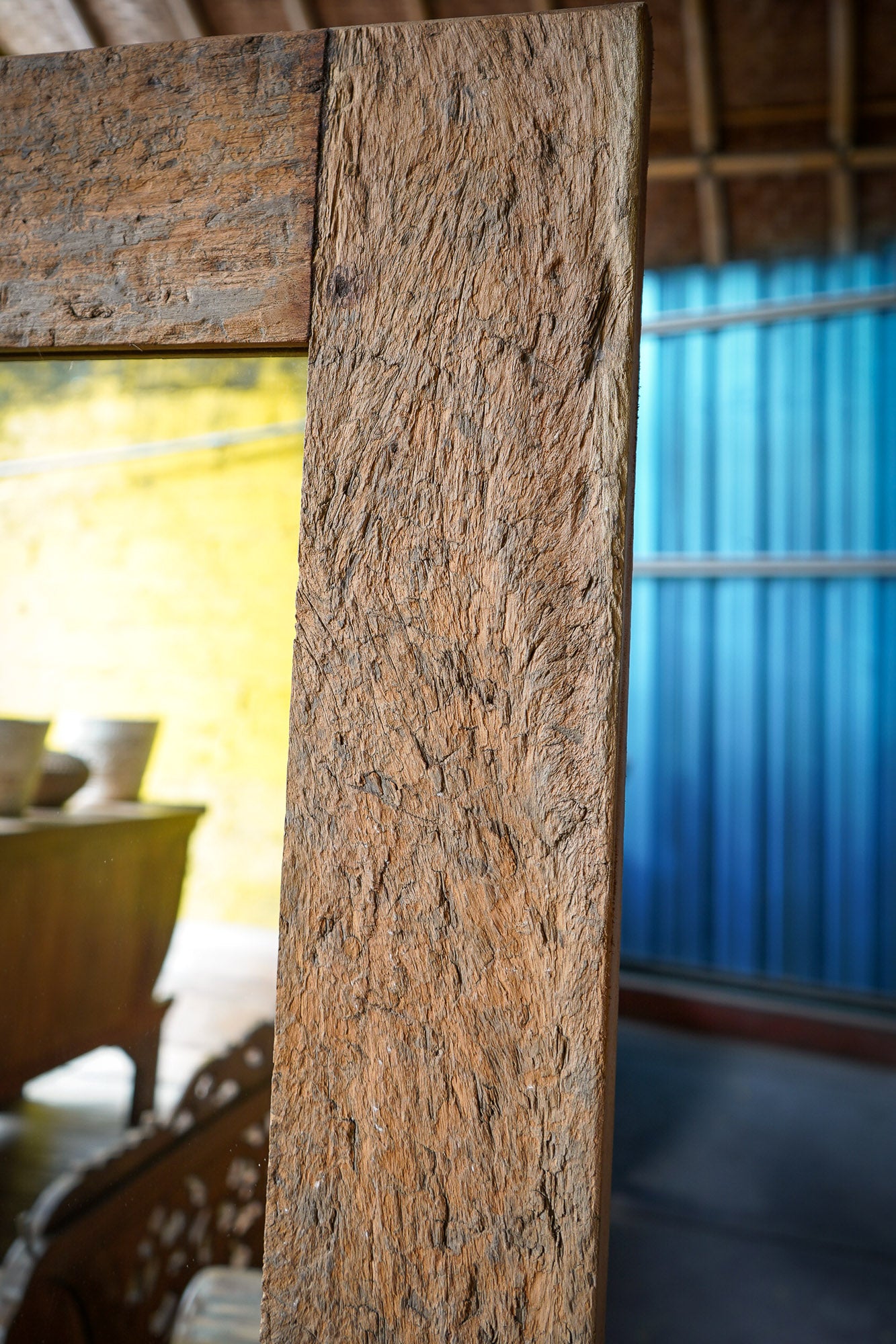 Wooden Reclaimed Decorative Mirror