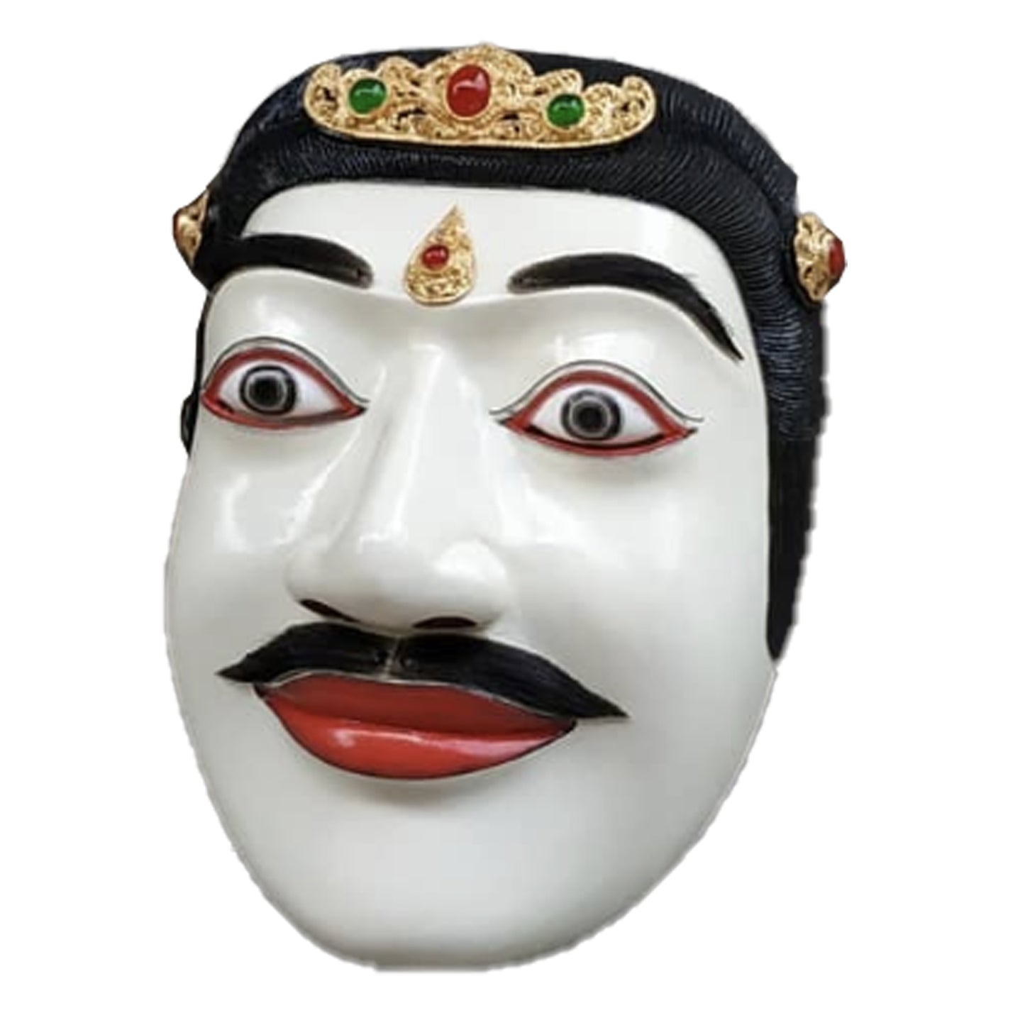 Handcarved Wooden Men Mask Theater