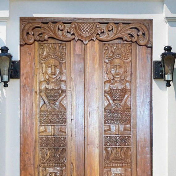 Hand carved double door,hand carved antique bali door, hand carved barn door, hand carved classic door bali