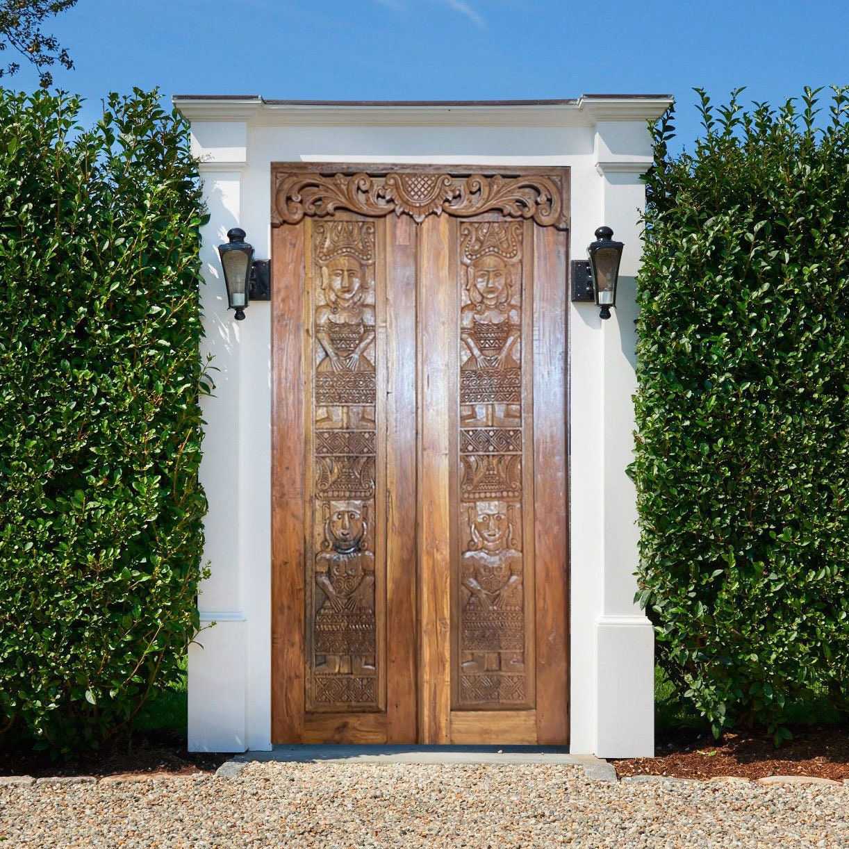 Handcarved door, balinese door, double door, vintage door, ethnic door