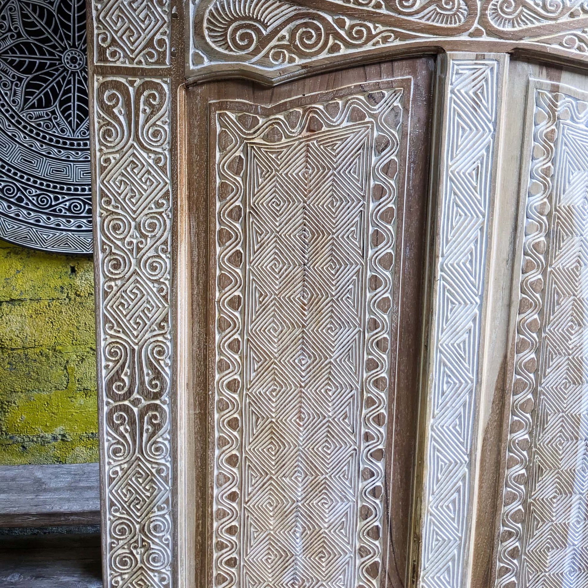 Carved Bali door