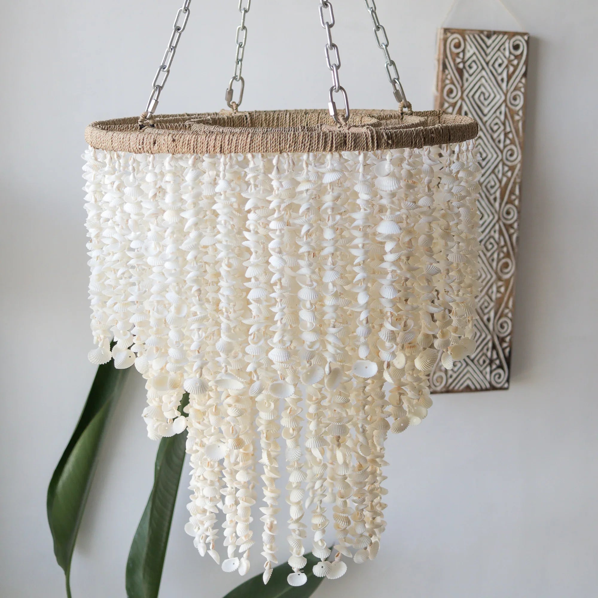 Seashell Shade Chandelier Tiered Design – roomidecoration