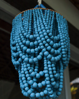 Beaded Chandelier Blue Roomi Design
