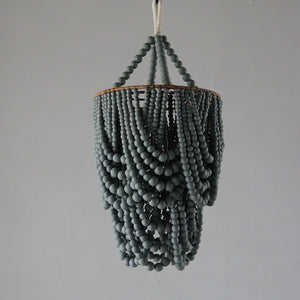 Grey Beaded Ceiling Light
