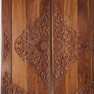 Hand Carved Double Door Bunga
