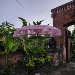 Handmade Macrame Parasol Bali in Pink