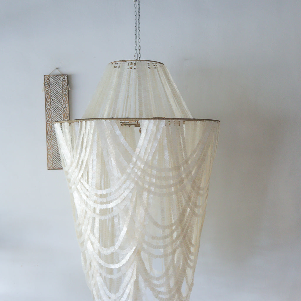 Capiz Shell Chandelier Rumba Large Design