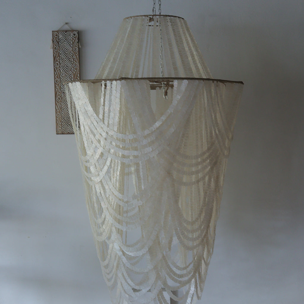 Capiz Shell Chandelier Rumba Large Design
