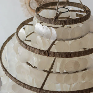 Capiz Shell Chandelier Three Layer