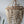 Handmade beaded chandelier with natural wood beads and rope, Balinese home decor