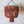 Handmade terracotta bead chandelier with woven accents, bohemian hanging light decor