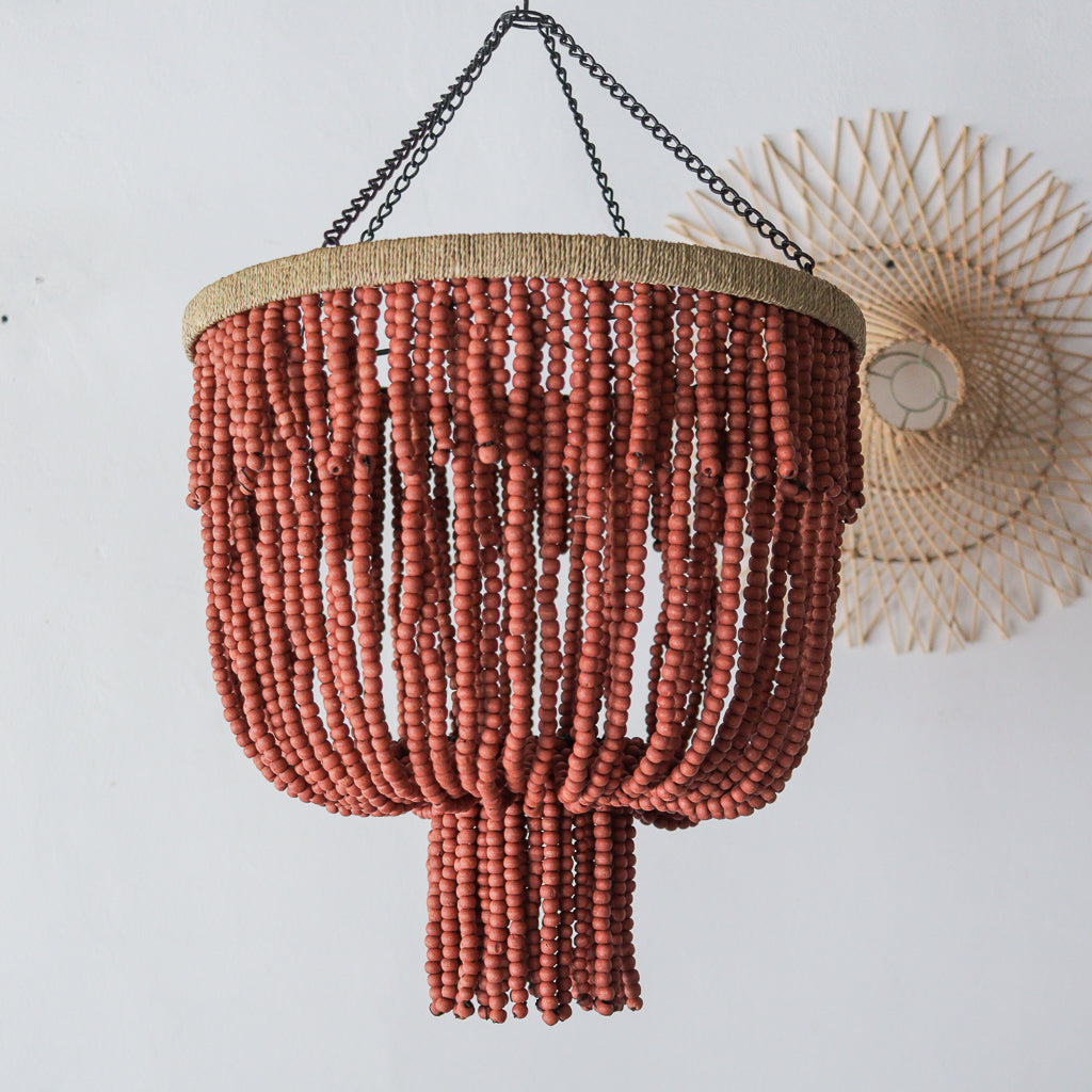 Bead Chandelier-Terracotta