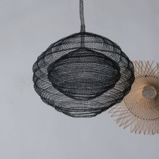 Black Wire Mesh Chandelier Lulas Design