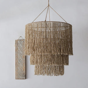 Beaded Glass Chandelier Tiered Tumpuk Design