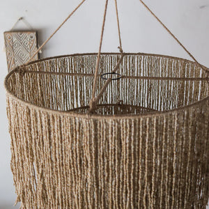 Beaded Glass Chandelier Tiered Tumpuk Design