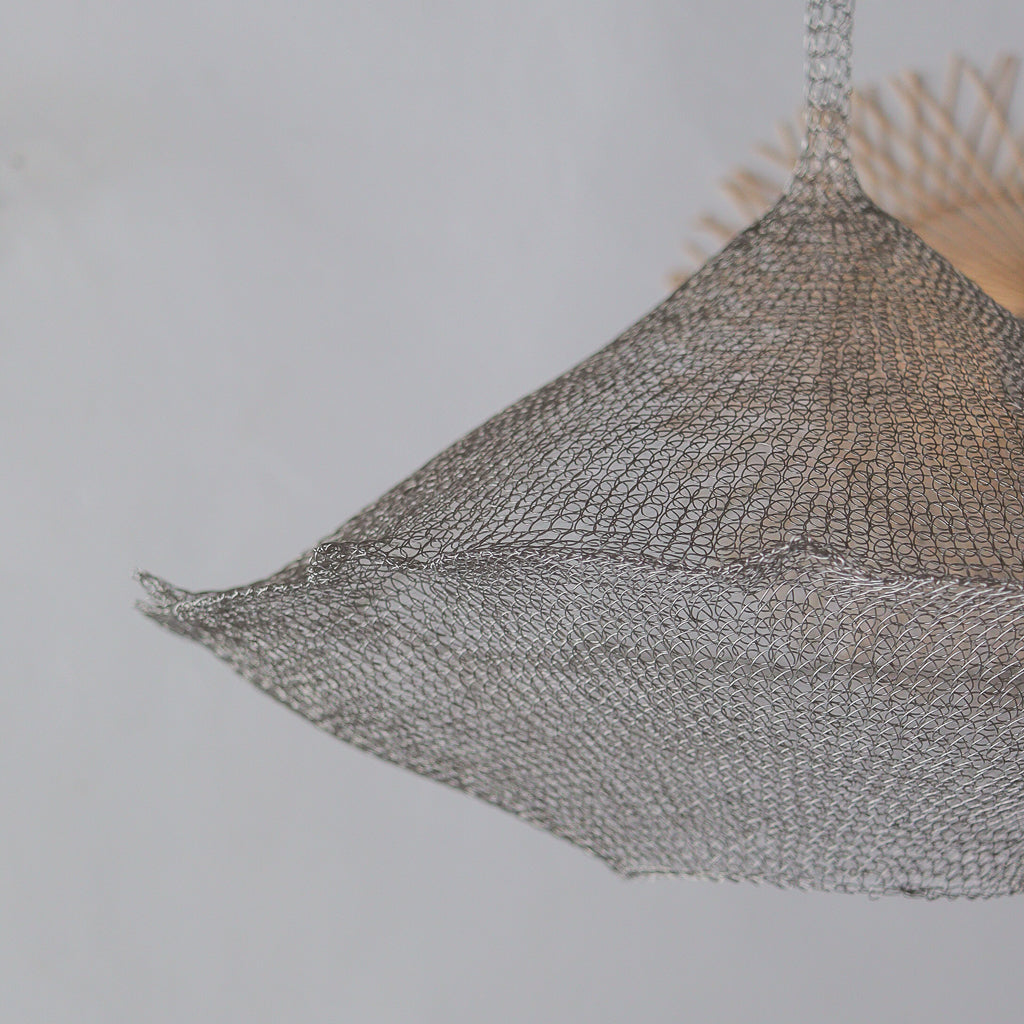 Wire Mesh Chandelier Stainless Segitiga Cloud Design