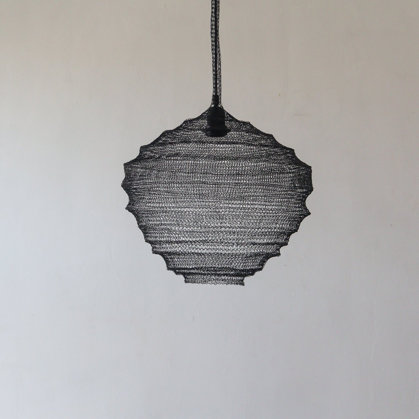 Black Metal Mesh Pendant Light Lantern Roomi Design Dua