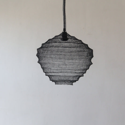 Black Metal Mesh Pendant Light Lantern Roomi Design Dua