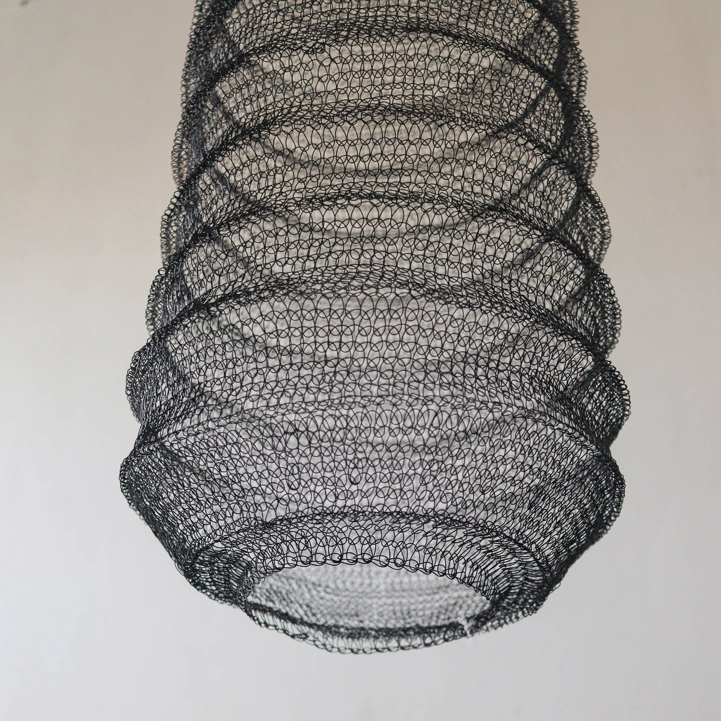 Black Metal Mesh Pendant Light Lantern Roomi Design Tube