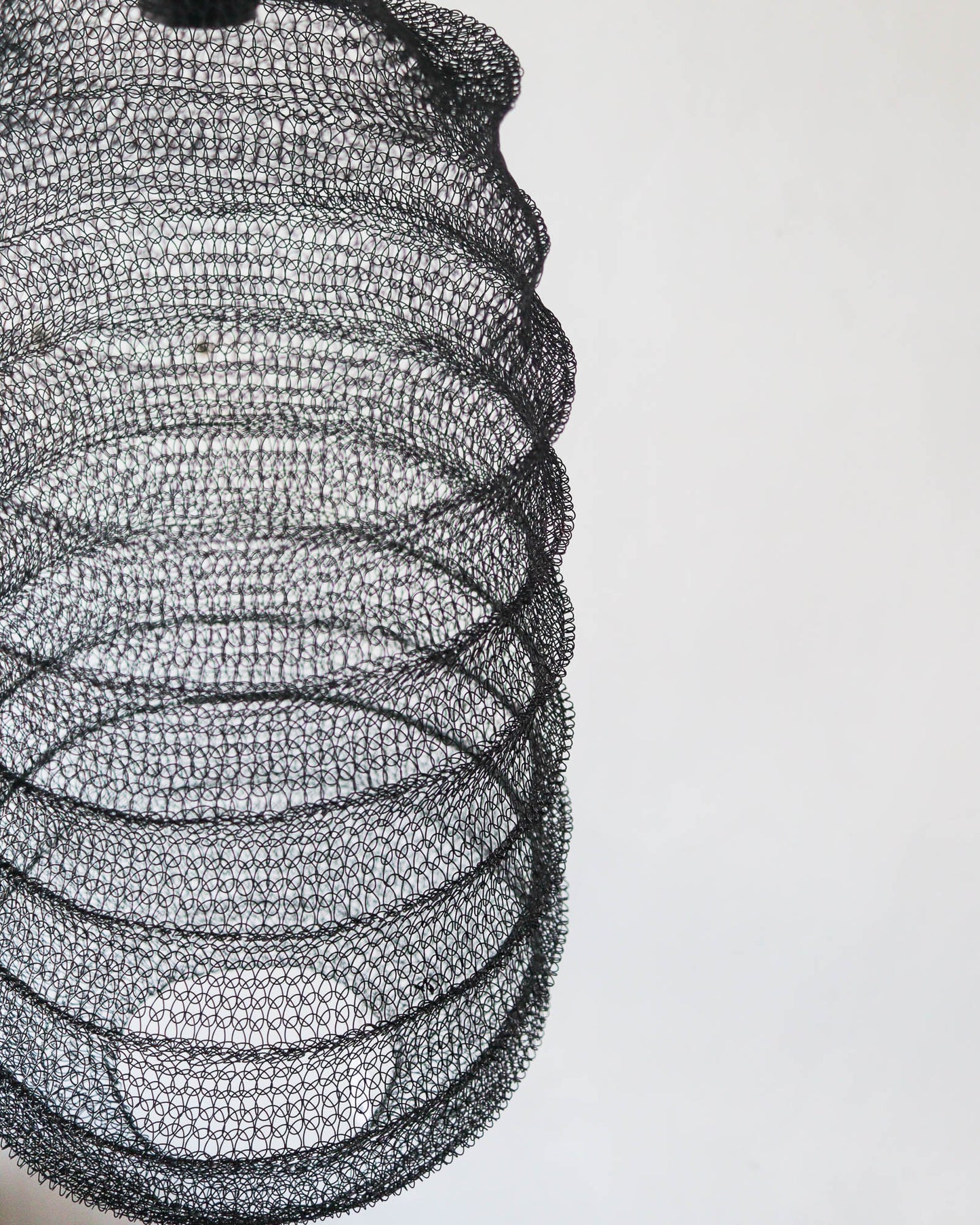 Black Metal Mesh Pendant Light Lantern Roomi Design Tube