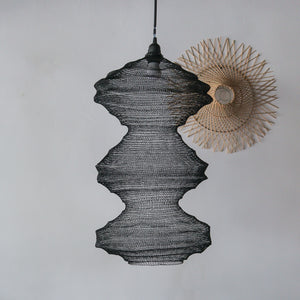 Handknitted Wire Mesh Chandelier Tiga Wajik Design