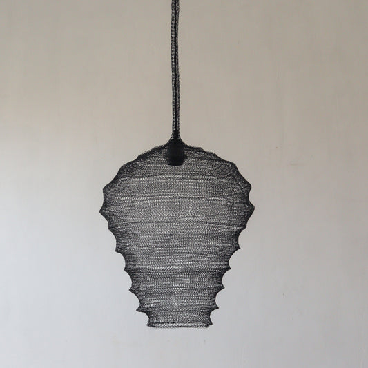 Wire Mesh Pendant Light Lantern Tiga Design Black