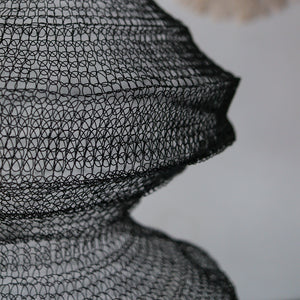 Handknitted Wire Mesh Chandelier Tiga Wajik Design