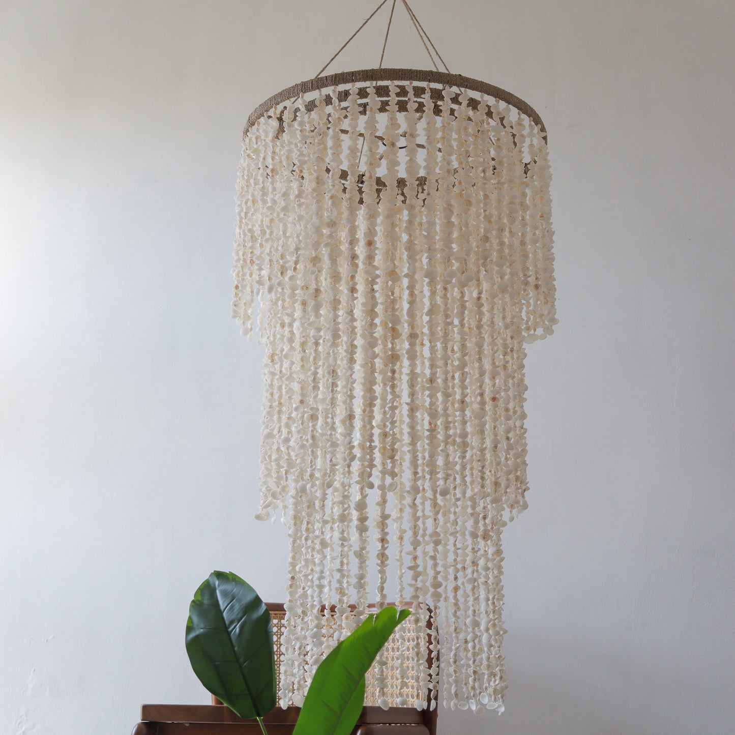 Seashell Chandelier Long Tiered Kor-Kor Design