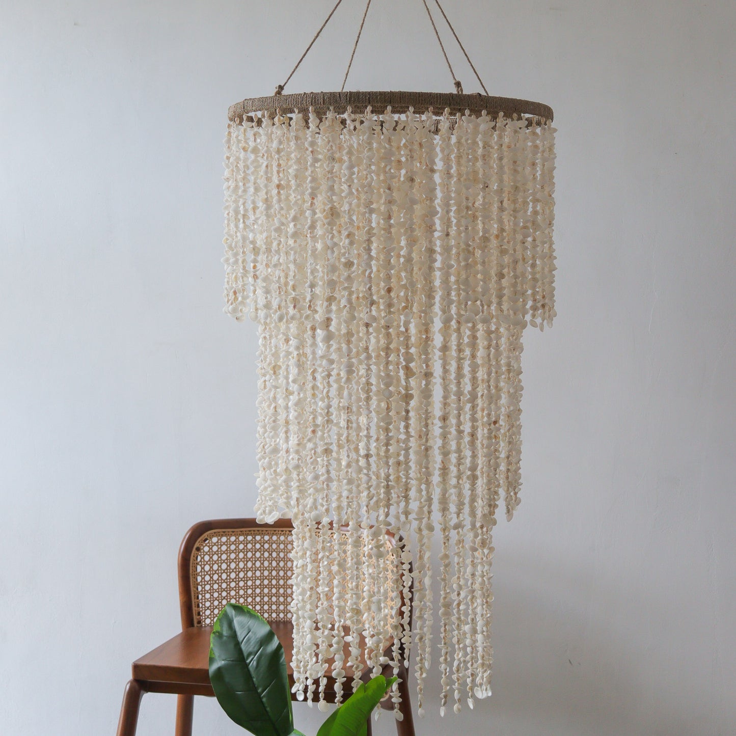 Seashell Chandelier Long Tiered Kor-Kor Design