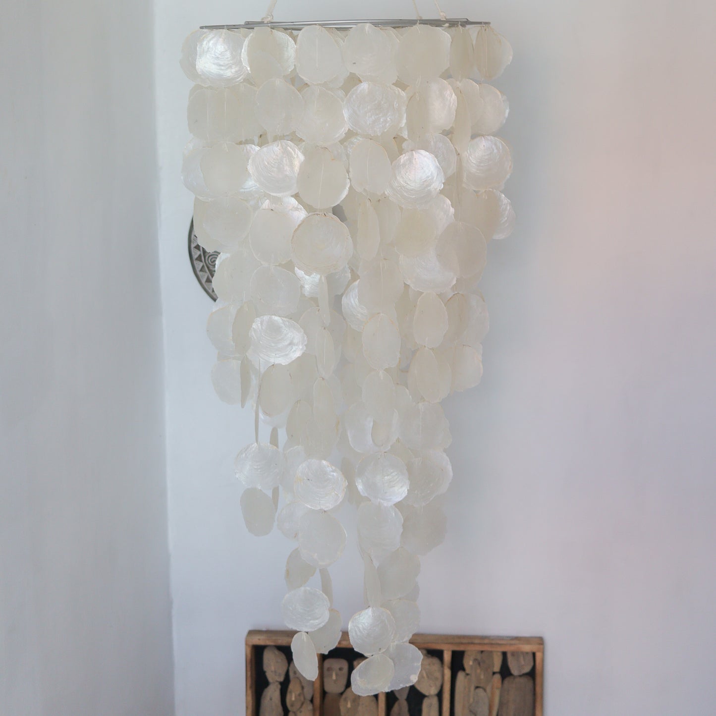 Capiz Shell Chandelier Natural Shape