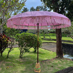 Parasol Garden Decoration in Light Pink