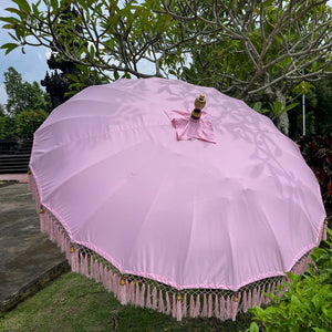 Parasol Garden Decoration in Light Pink