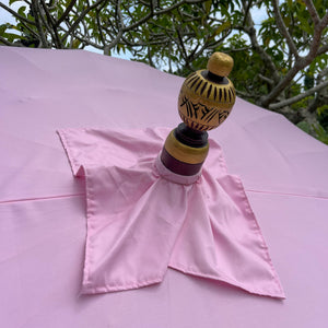 Parasol Garden Decoration in Light Pink