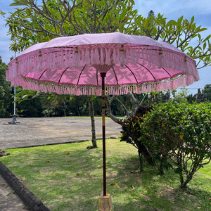 Parasol Garden Decoration in Light Pink