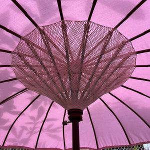 Parasol Garden Decoration in Light Pink