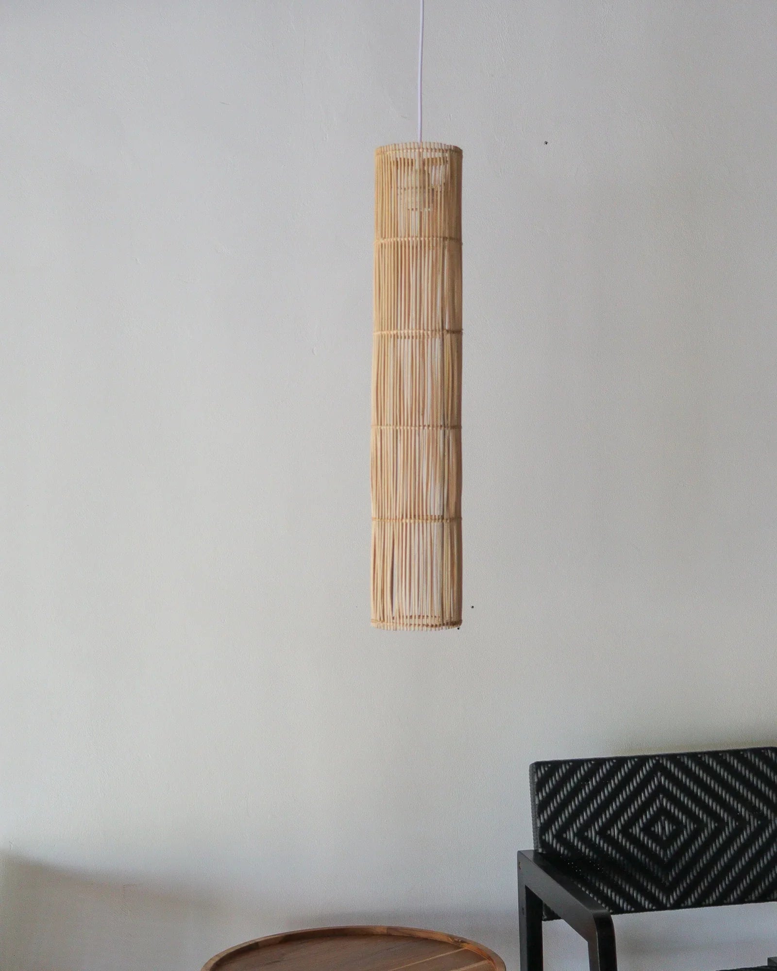 Handcrafted Rattan Pendant Light - Tube Design – roomidecoration