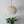 Cotton chandelier lantern in pumpkin shape, handmade in Bali, ideal for customizable interior lighting.
