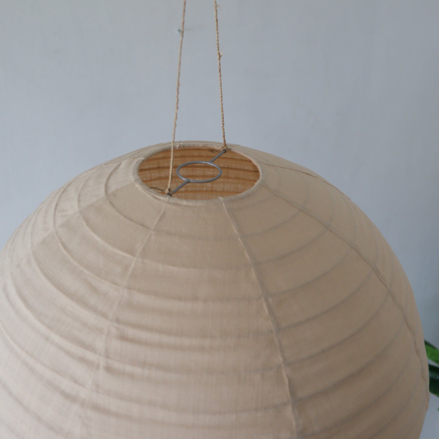 Round Linen Lantern Lamp Shade Moon Shape