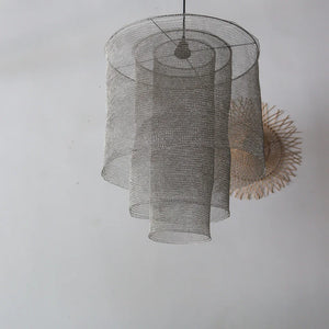 Stainless Wire Mesh Tiered Chandelier Panlas Design