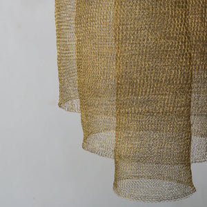 Brass Wire Mesh Chandelier Tulas Design