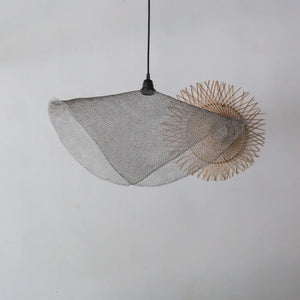 Handknitted Wire Mesh Chandelier Satu Lapis Design